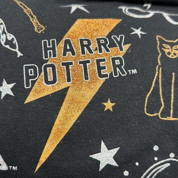 Harry Potter Glitter Graphics Long Sleeve Tee , L (14) - Picture 3 of 6